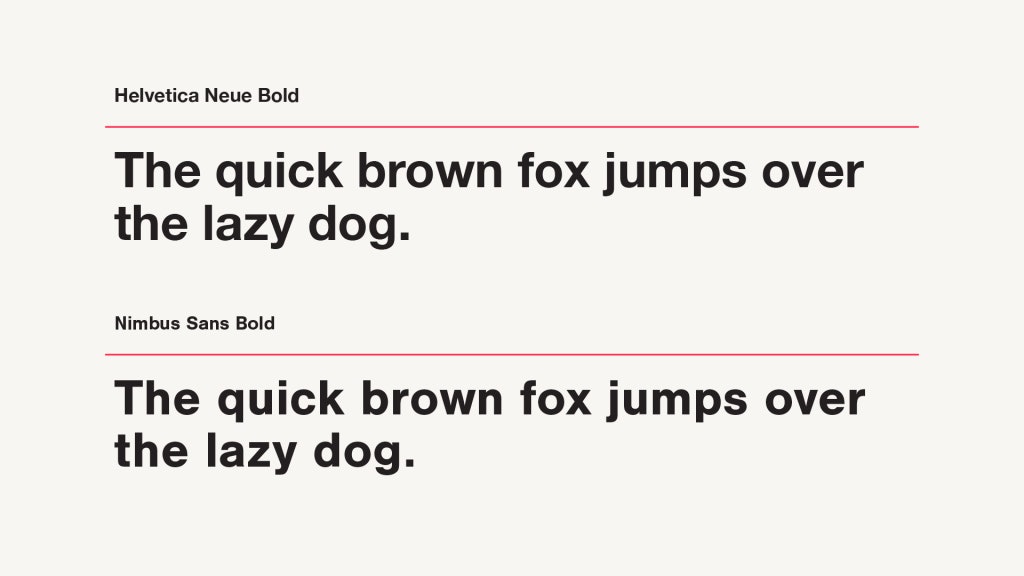 why is helvetica neue bold on my browser